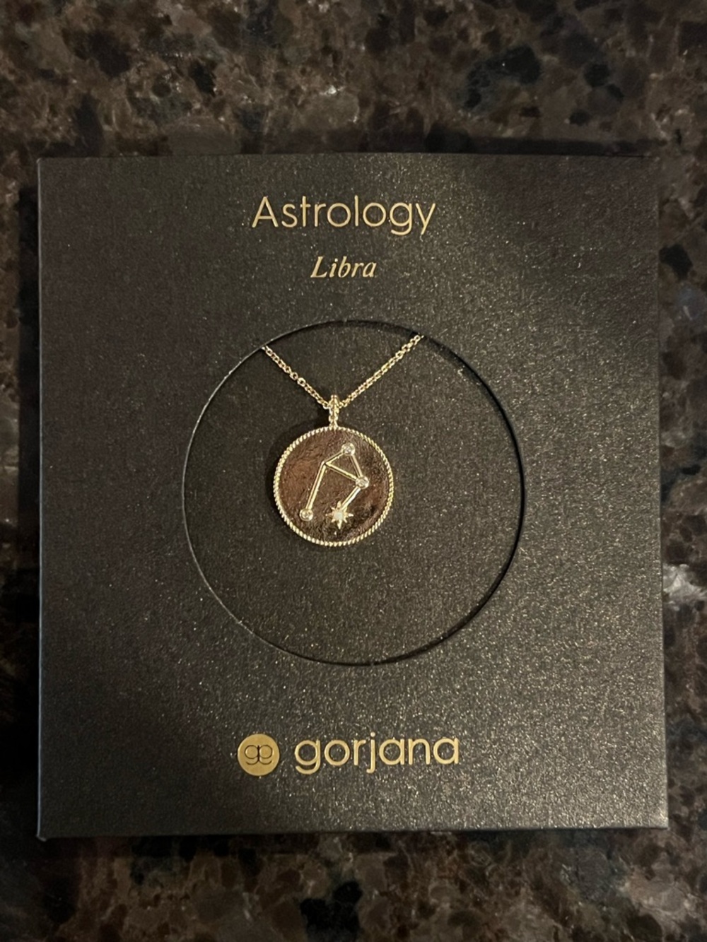 gorjana Astrology Libra Gold Tone Pendant Necklace
